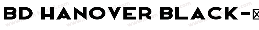 BD Hanover Black字体转换